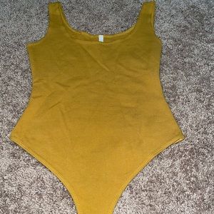 Yellow bodysuit